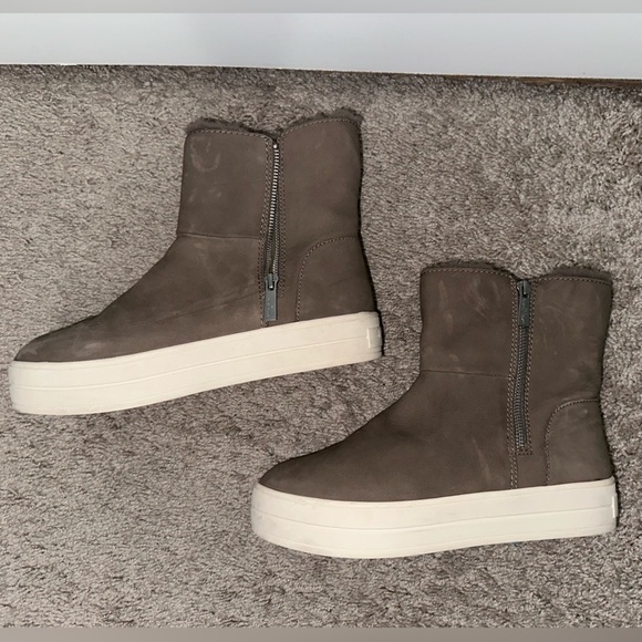 J Slides Shoes - J Slides NYC Henley Waterproof Faux Fur Platform Bootie Boots